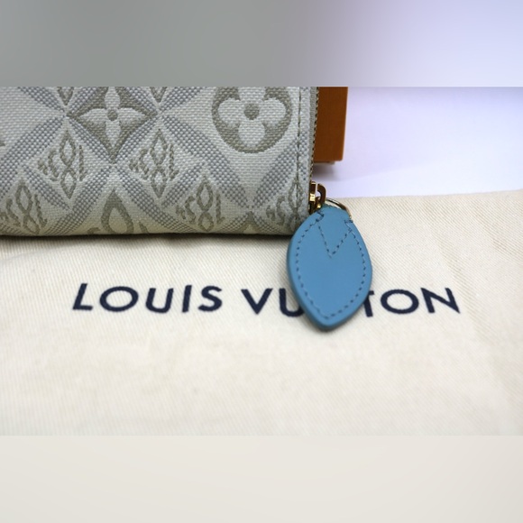 Louis Vuitton Beige White Jacquard Since 1854 Zippy Coin Purse - Picture 5 of 9